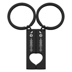 Custom Spotify Code Keychain - Scannable Music Couple Keychains