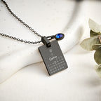 Personalized Calendar Birthstone Necklace - Custom Date Anniversary Gift