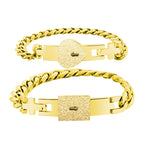 Secret Key Couple Bracelets - Lock & Key Matching Set