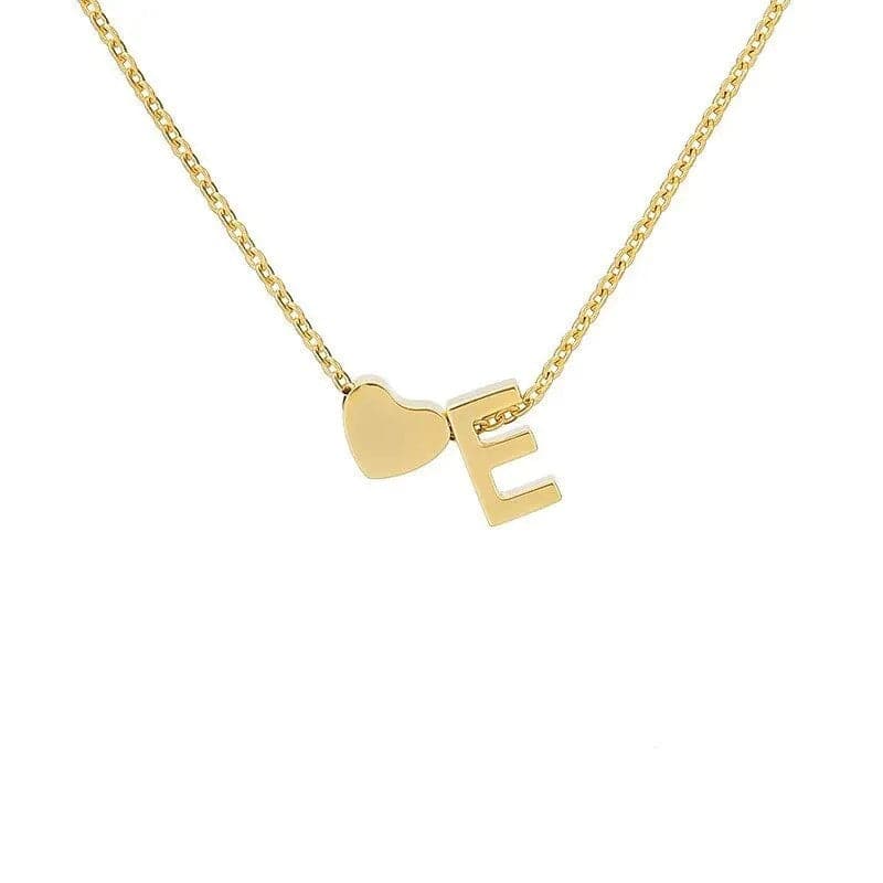 MadeMine Tiny Heart Initial Necklace featuring personalized initial pendant, perfect Mother's Day gift for mom and grandma.