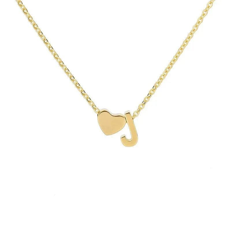 MadeMine tiny heart initial necklace with personalized charm, perfect Mother's Day gift for mom and grandma.