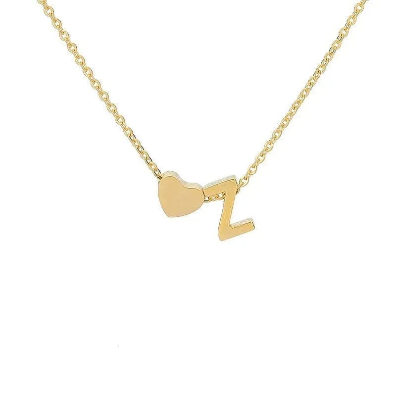 MadeMine tiny heart initial necklace with personalized pendant, ideal for Mother's Day gift for mom or grandma.