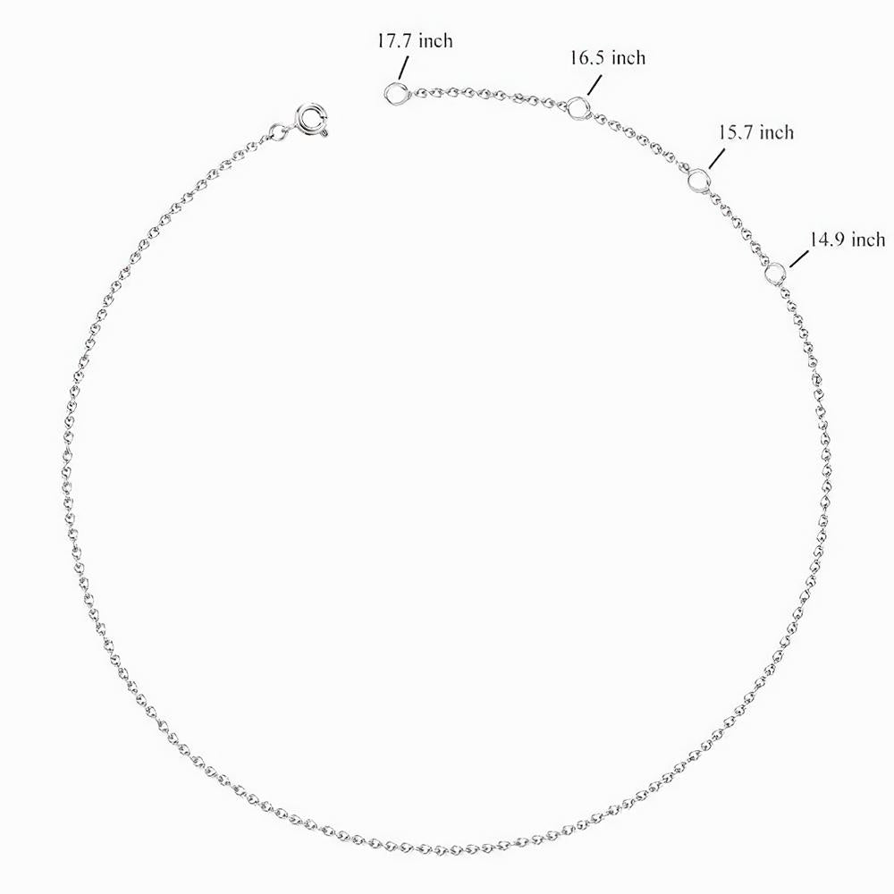 Personalized Horizontal Name Necklace - Custom Name Pendant