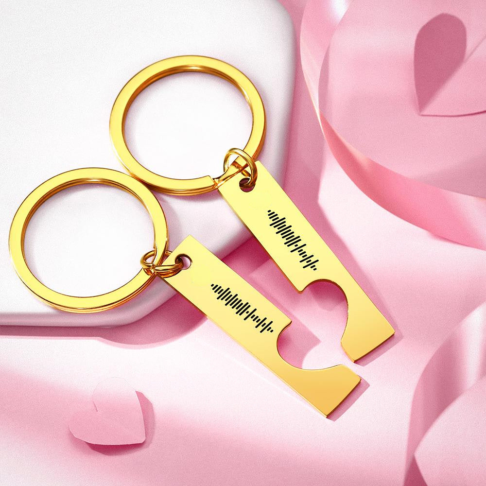 Custom Spotify Code Keychain - Scannable Music Couple Keychains