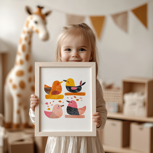 Adorable Nursery Art Decor with Cute Bird Illustrations product
