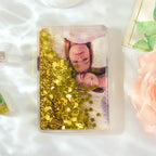 Custom Quicksand Photo Fridge Magnet - Personalized Liquid Sand Magnet