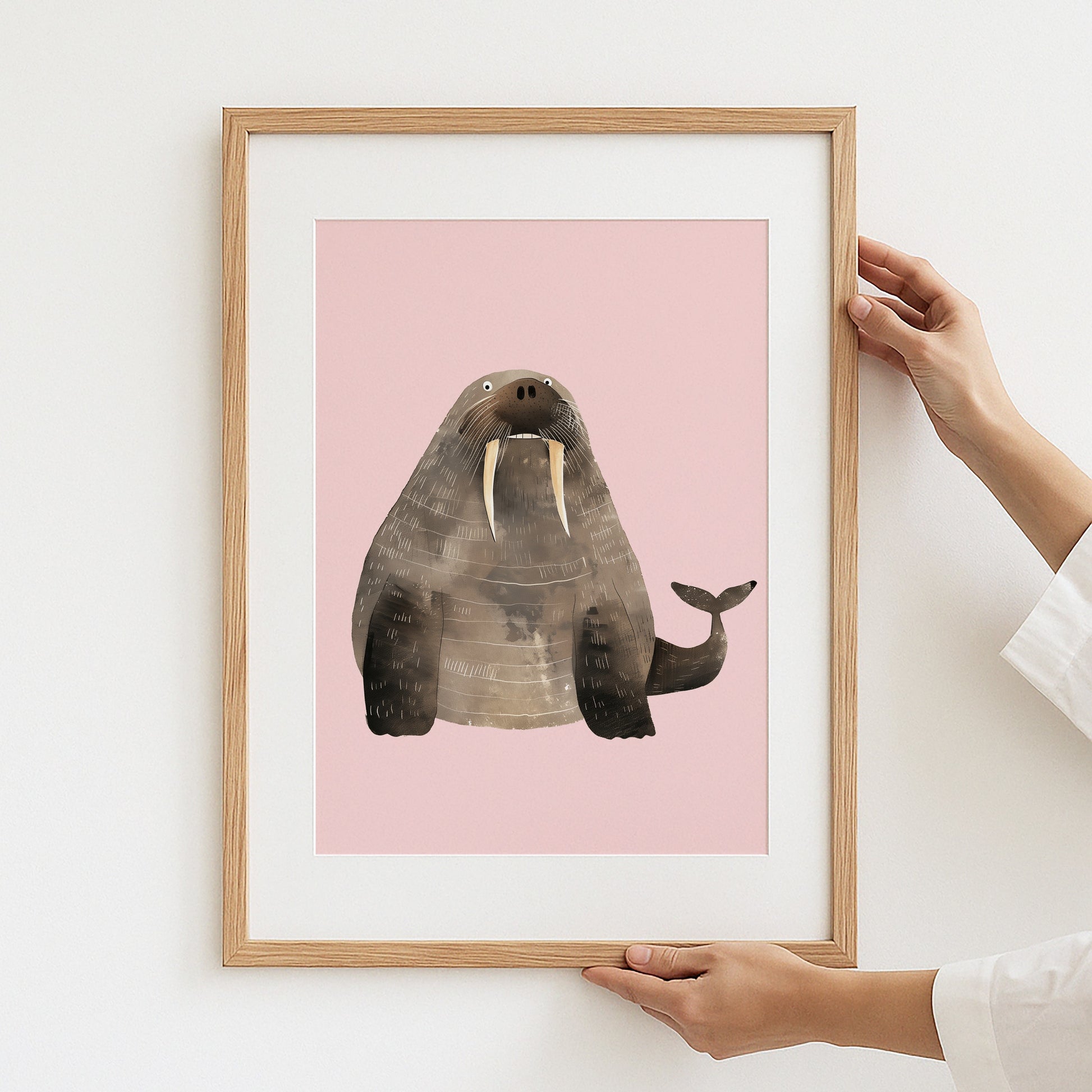 Adorable Walrus Art Print for Home Decor product type
