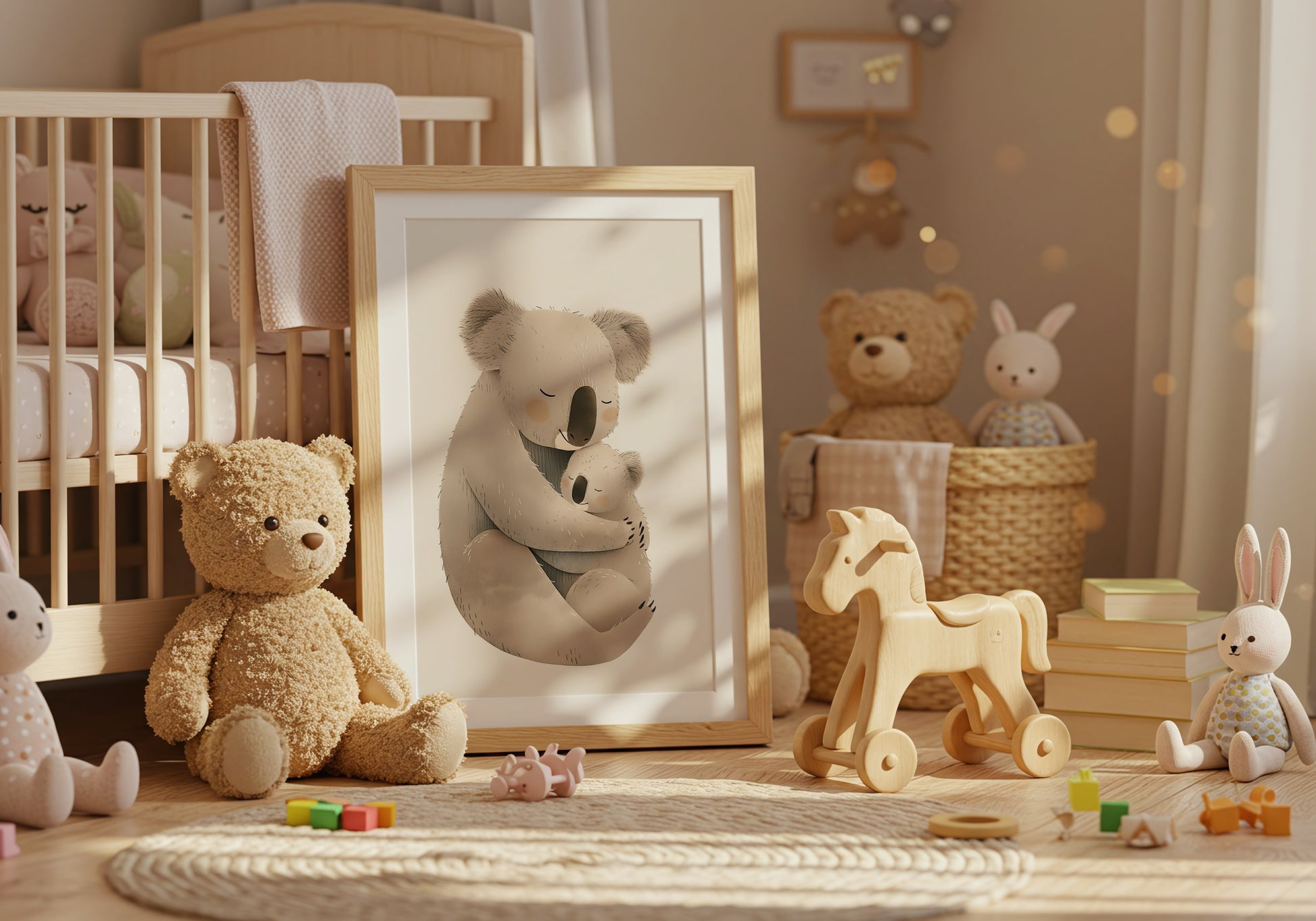 Cute Koala Bear Nursery Room Art Decor product type