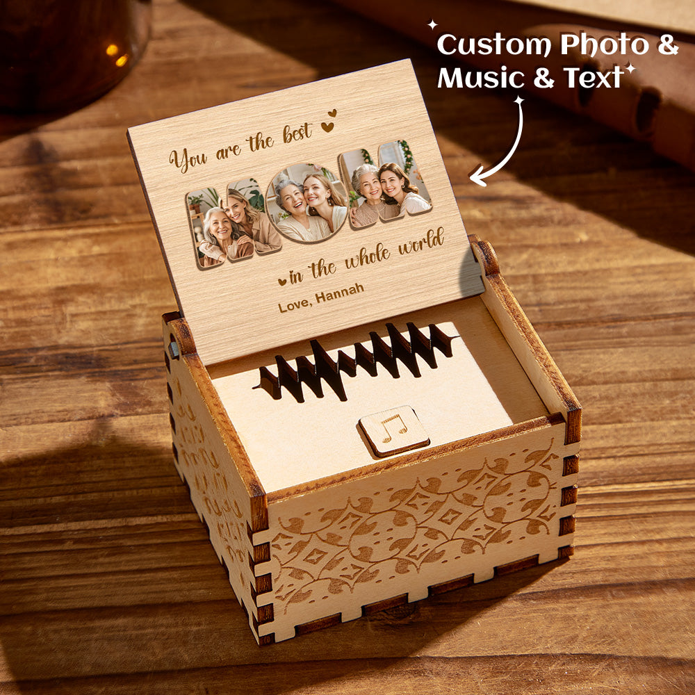Personalized Audio Music Box For Mom - Custom Voice Recording Gift