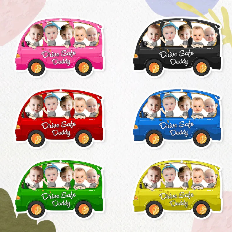 Personalized Drive Safe Car Air Freshener - Custom Photo Ornament
