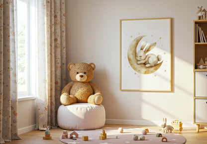Adorable Teddy Bear Decor Sitting on Pouf Toy Product