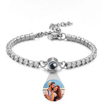 Custom Photo Projection Bracelet - Hidden Picture Pendant