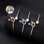 Custom Photo Projection Bracelet - Hidden Picture Heart Jewelry