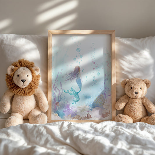 Enchanting Mermaid Themed Wall Art for Kids Room product type