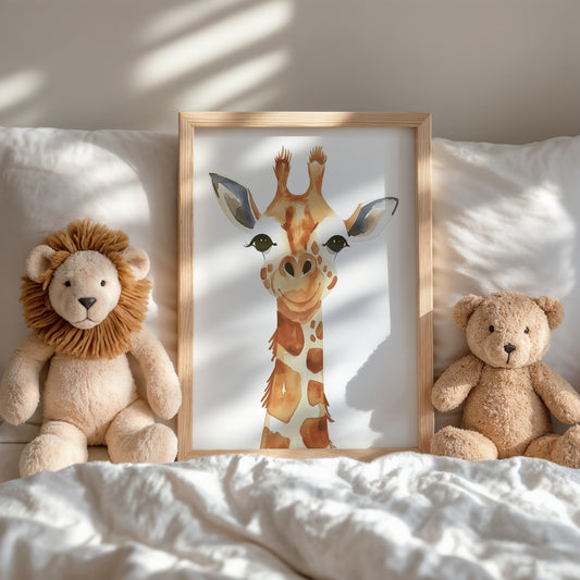 Adorable Giraffe Print for Children's Room Decor product type