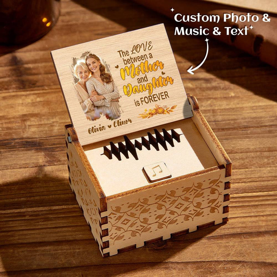 Custom Mother Daughter Music Box with Voice Recording