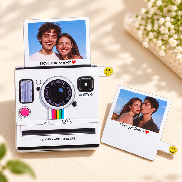 Custom Photo Music Fridge Magnet | Light-Up Instant-Style | 1–6 Songs