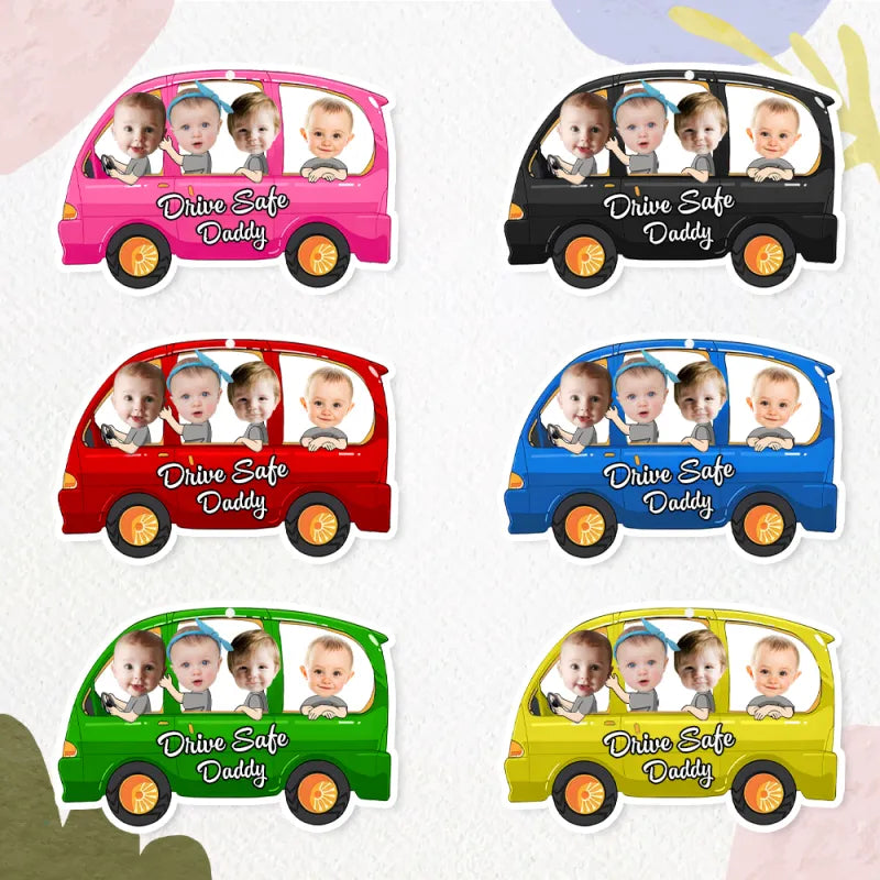 Personalized Drive Safe Car Air Freshener - Custom Photo Ornament
