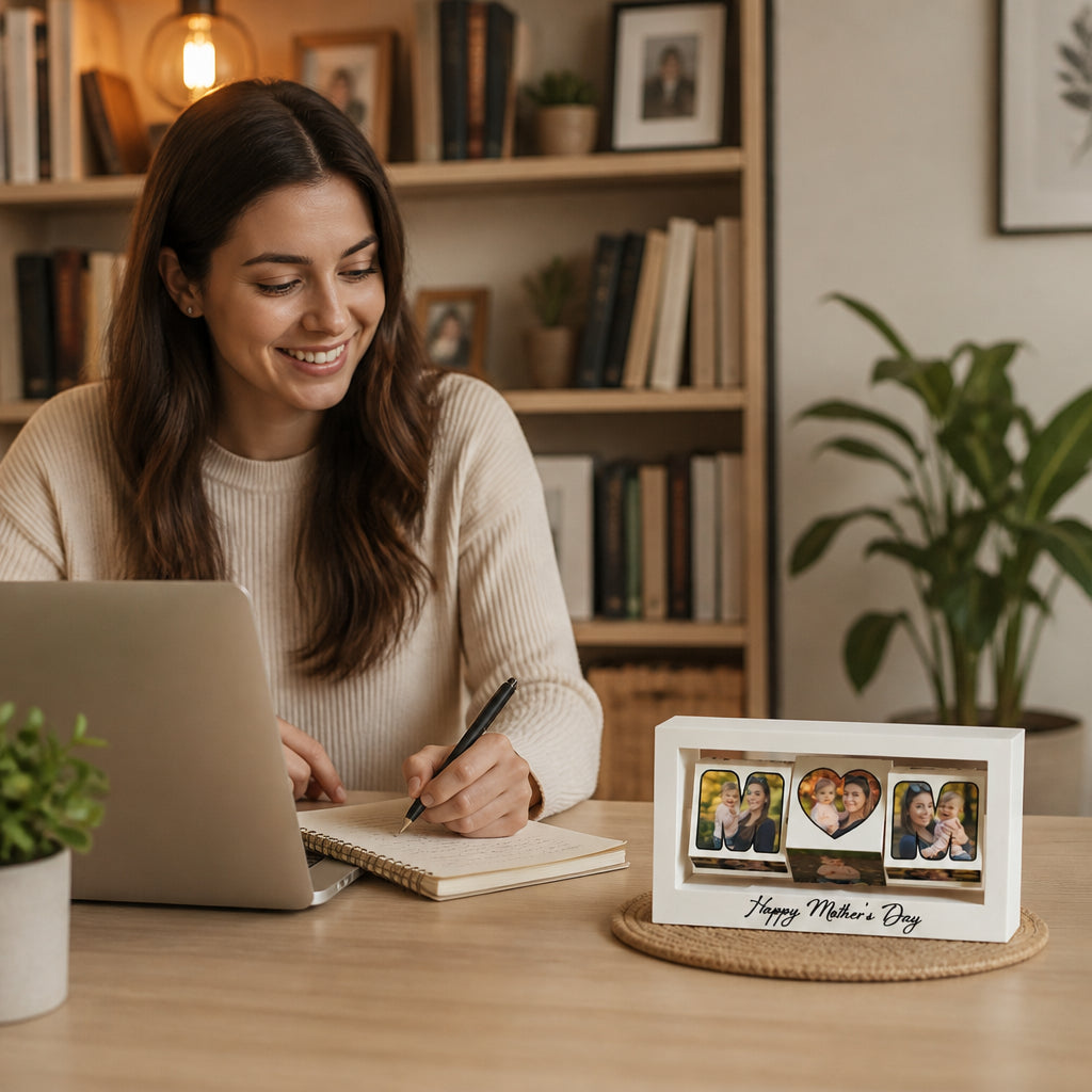 Custom 360° Rotating Photo Display Stand