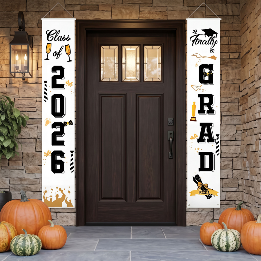 Personalized Graduation Door Banner Set