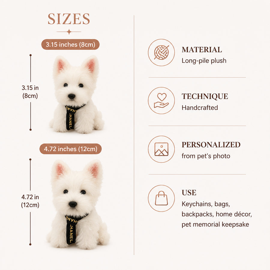 Custom Pet Plush Charm