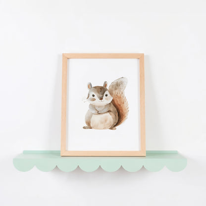 Adorable Squirrel Art Print for Kids Room Decor product type