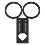 Custom Spotify Code Keychain - Scannable Music Couple Keychains