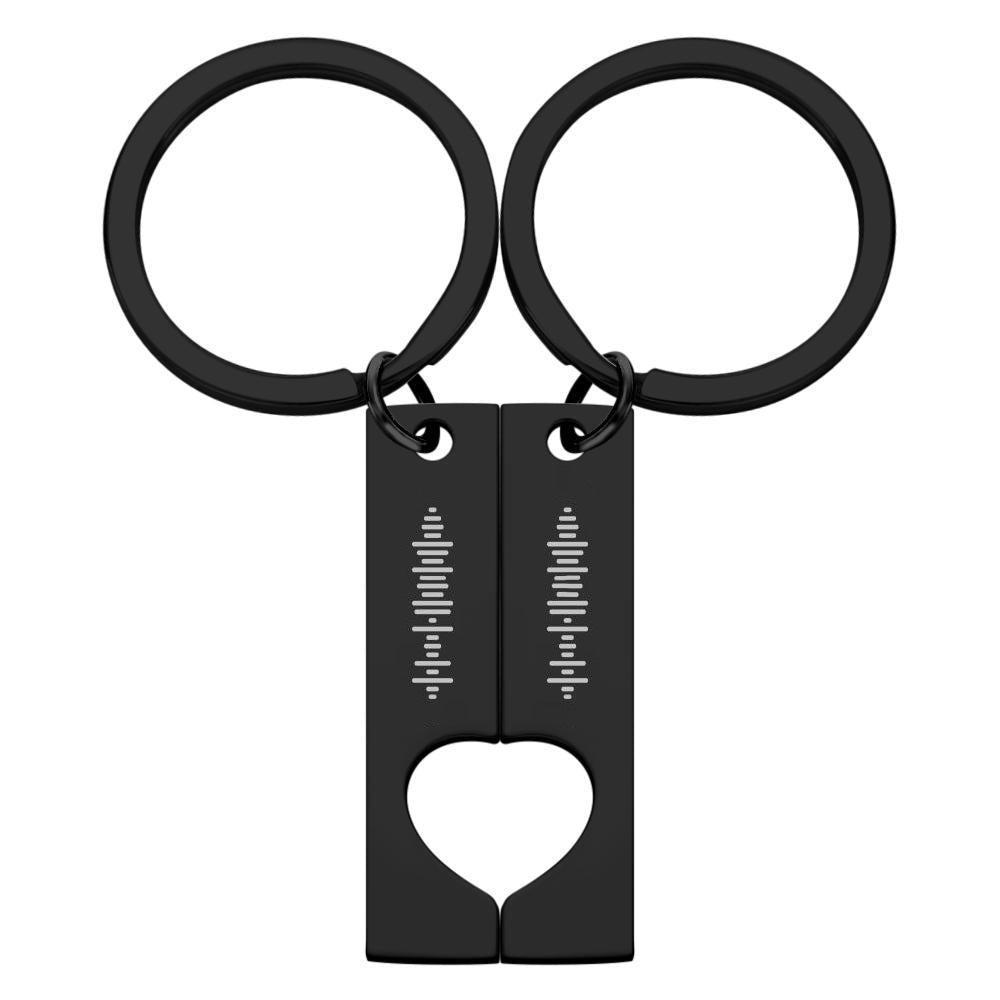 Custom Spotify Code Keychain - Scannable Music Couple Keychains