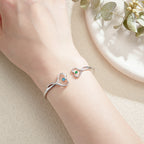 Custom Double Birthstone Bracelet - Personalized Two Stone Jewelry