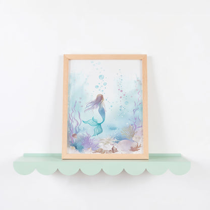 Enchanting Mermaid Underwater Scene Wall Art product type