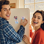 Custom Photo Fridge Magnet Frame - Acrylic Square Refrigerator Magnet