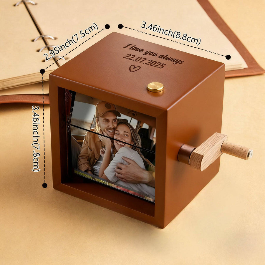 Custom Photo, Text and Music Hand Cranked Flipbook