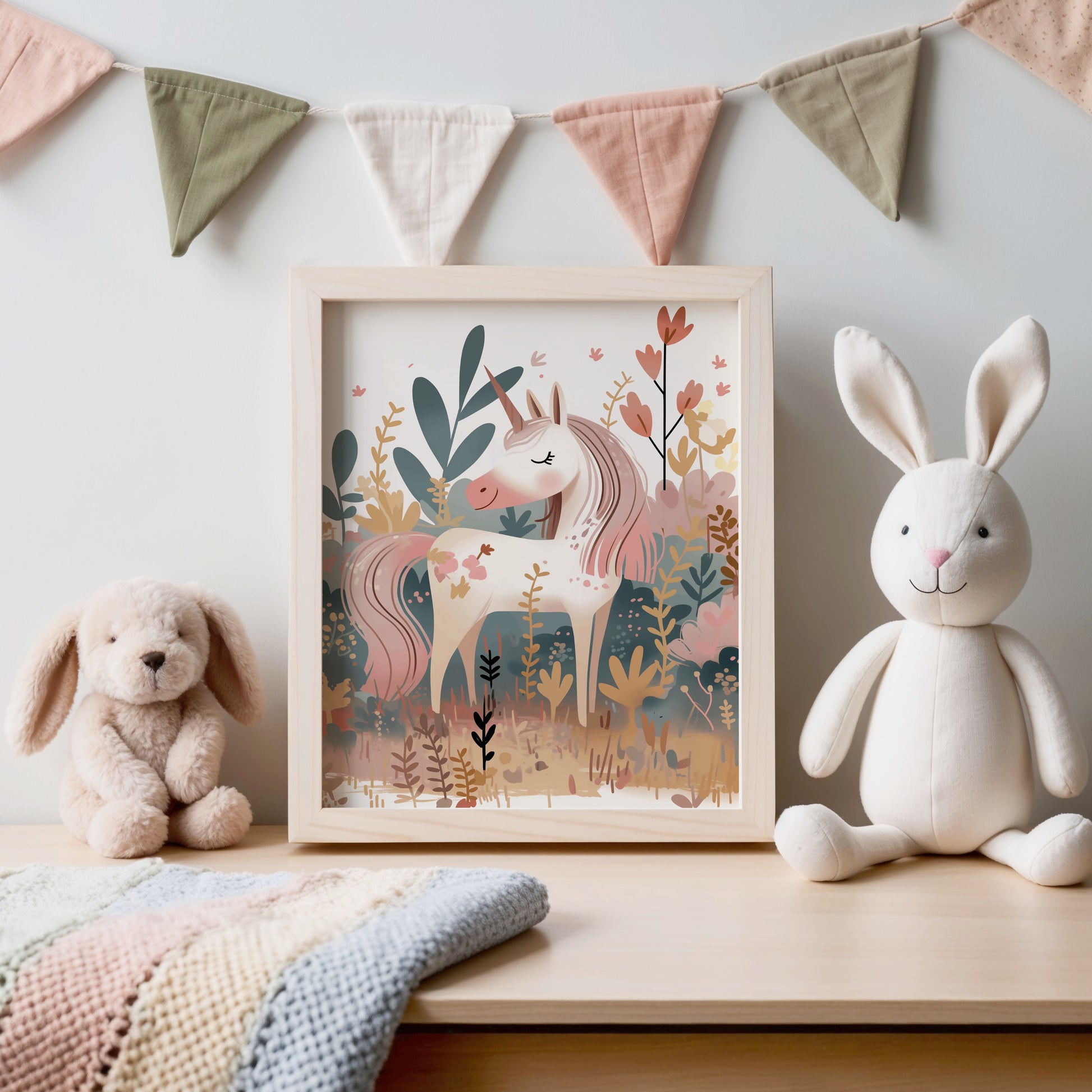 Enchanting Unicorn Adventure Kids Wall Art product type