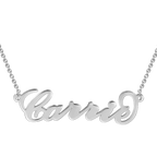 Personalized Horizontal Name Necklace - Custom Name Pendant