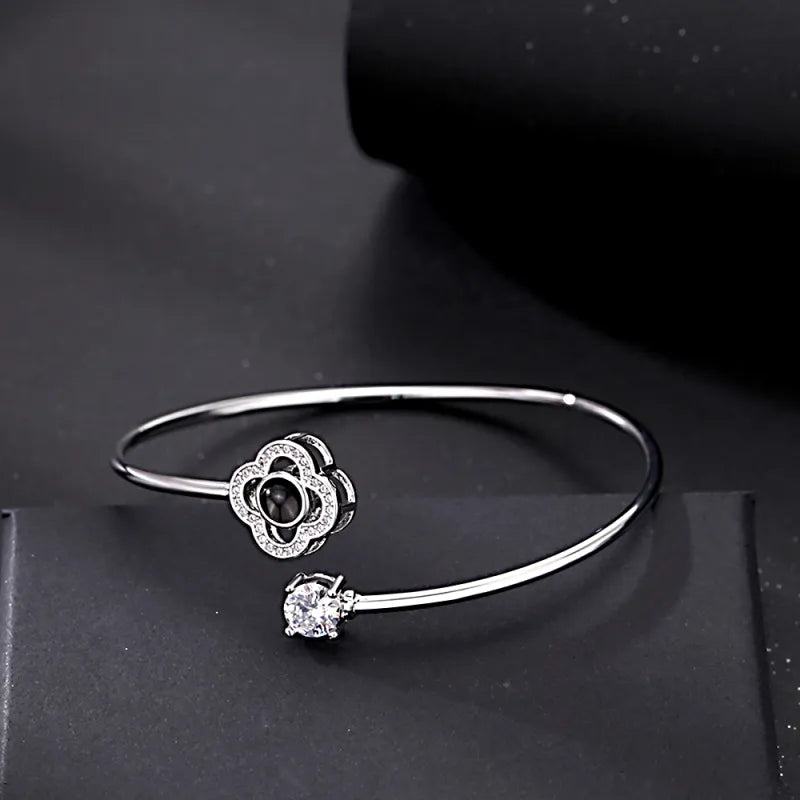 Custom Photo Projection Bracelet - Hidden Picture Heart Jewelry