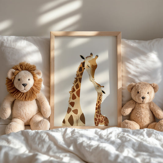 Adorable Giraffe and Baby Lion Teddy Bear product type