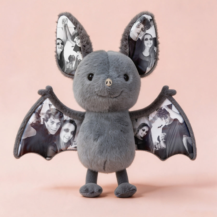 Personalized Photo Bat Plush