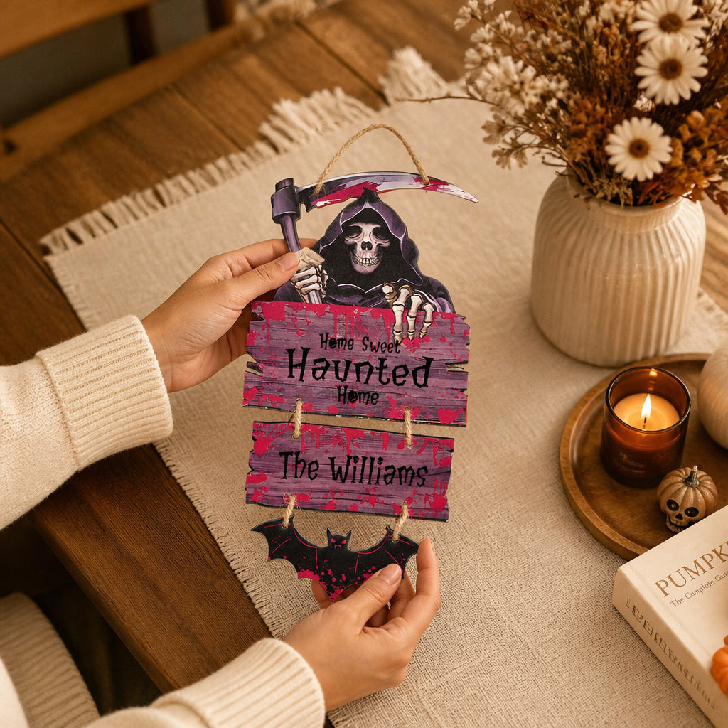 Personalized Halloween Door Sign