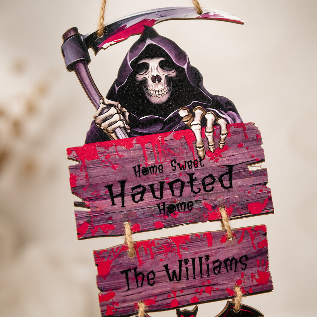 Personalized Halloween Door Sign