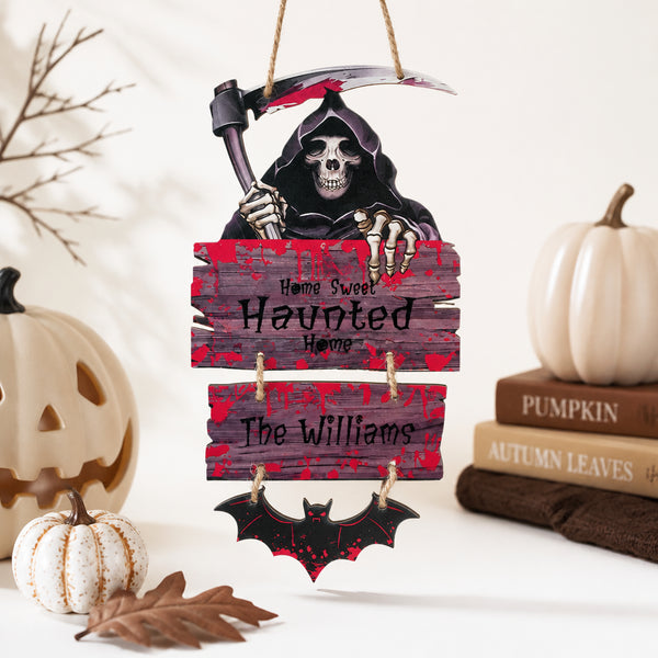 Personalized Halloween Door Sign