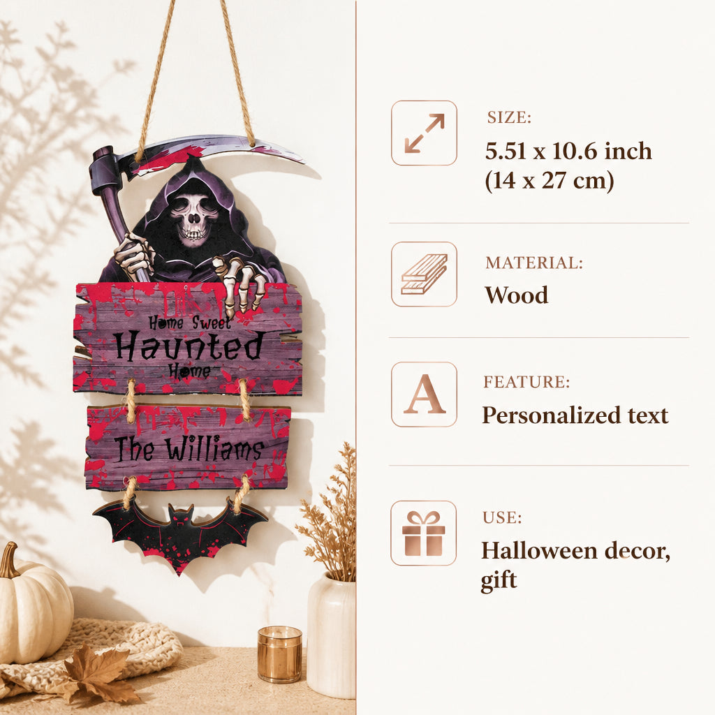 Personalized Halloween Door Sign