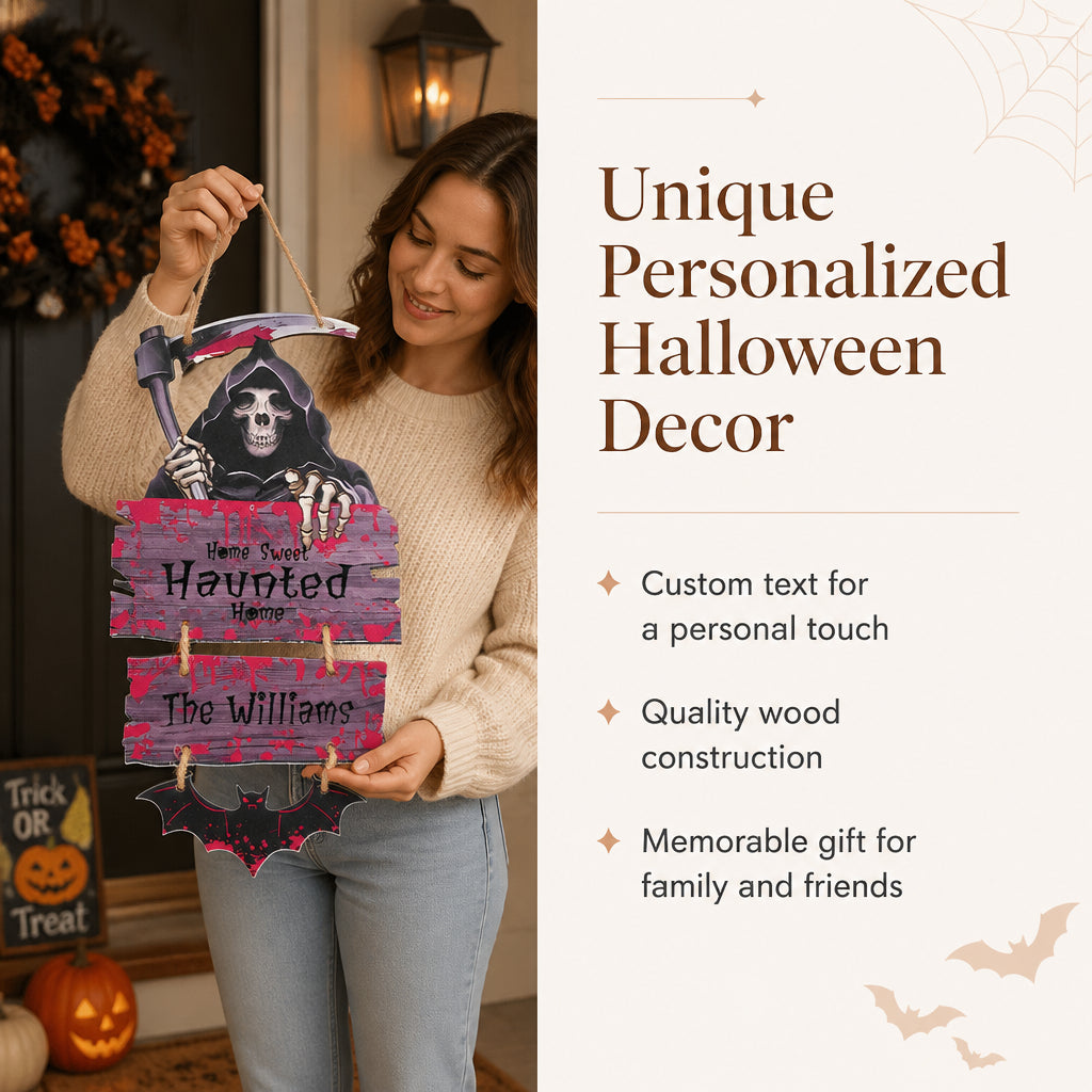 Personalized Halloween Door Sign