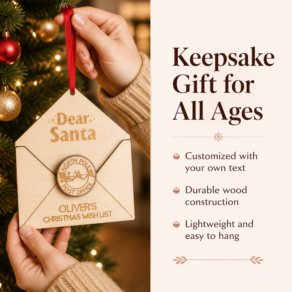 Personalized Santa Letter Christmas Ornament