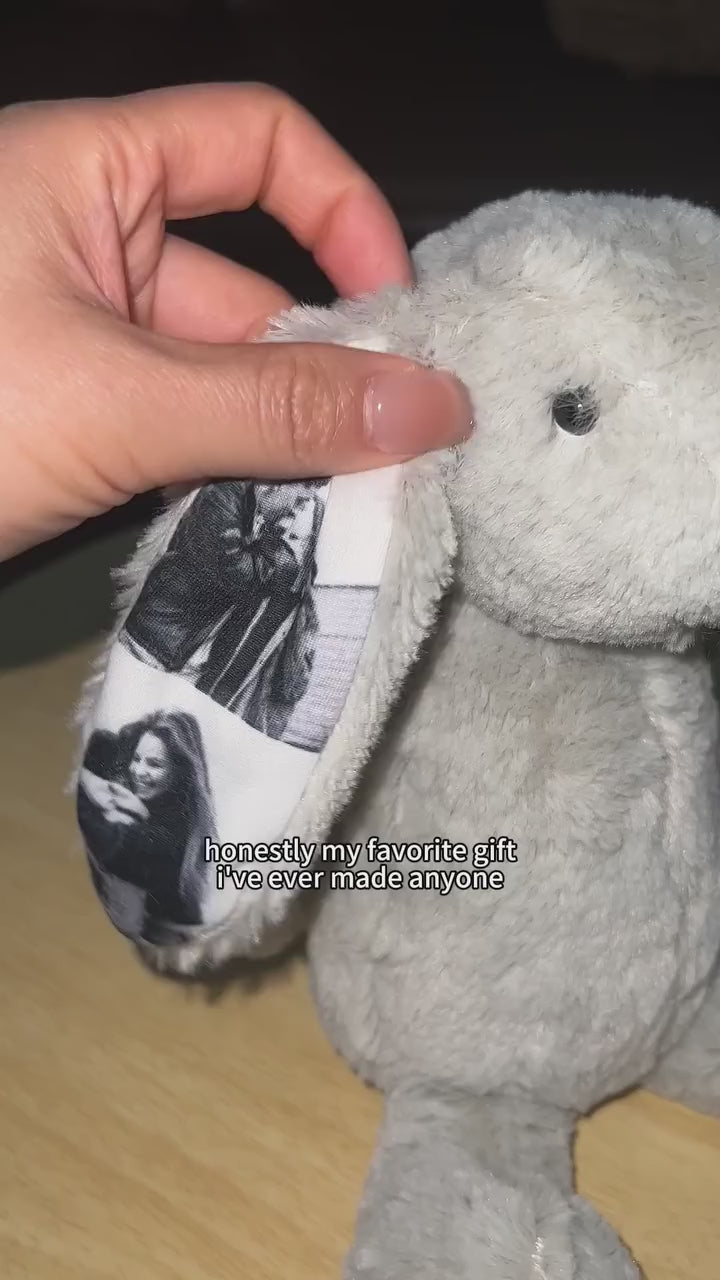 Personalized Photo Bunny Plush