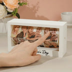 Custom Rotating Photo Cube Frame - 360° Display Stand