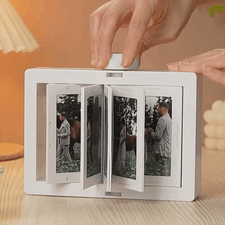 Custom Rotating 24 Photos Carousel Display