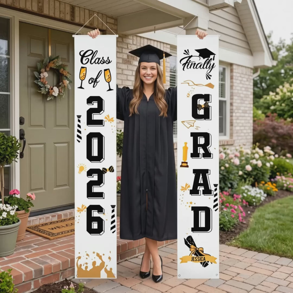 Personalized Graduation Door Banner Set