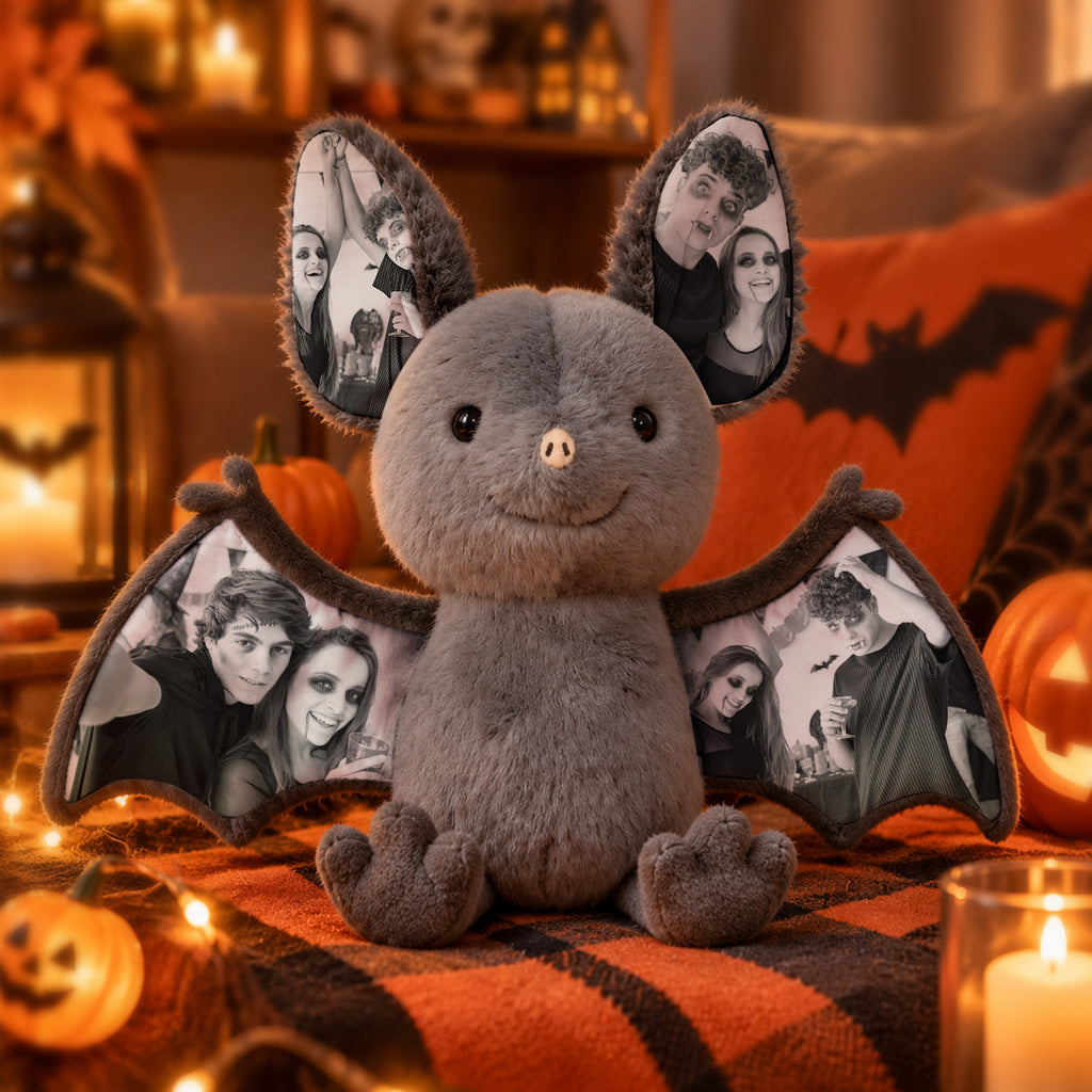 Personalized Photo Bat Plush