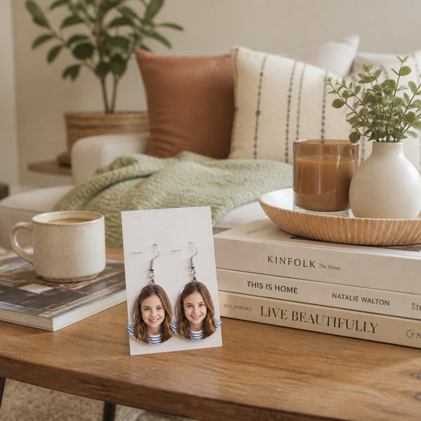 Personalized Photo Acrylic Dangle Earrings