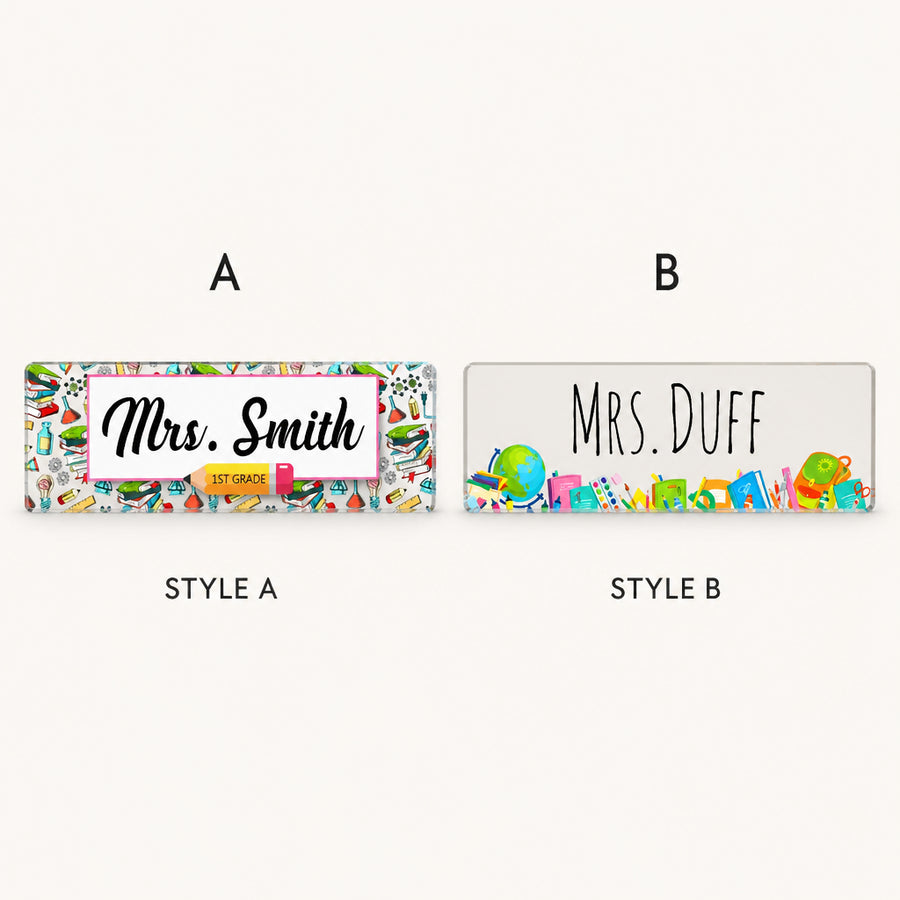 Personalized Teacher Desk Name Plate